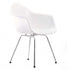 Cadeira de Braços em Plástico Eames DAX / Base Cromada